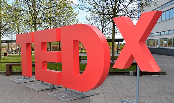 Big Ted-X letters in  University Square